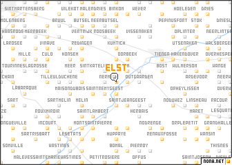 map of Elst