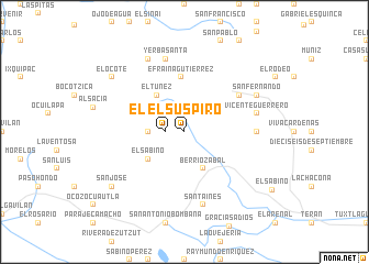 map of El Suspiro