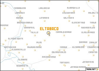 map of El Tabaco