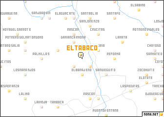 map of El Tabaco