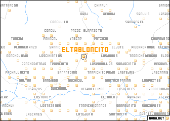map of El Tabloncito