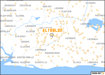 map of El Tablón