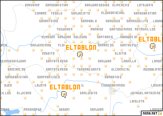 map of El Tablón