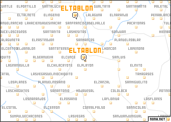 map of El Tablón