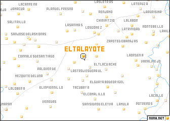 map of El Talayote