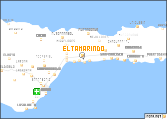 map of El Tamarindo