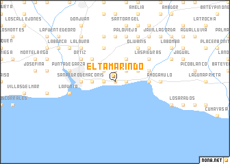 map of El Tamarindo