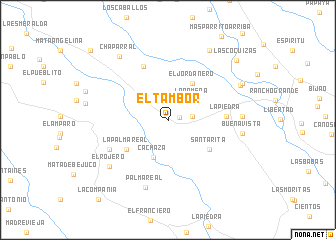 map of El Tambor