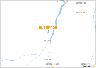map of El Tapado