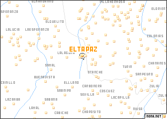 map of El Tapaz