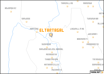 map of El Tartagal