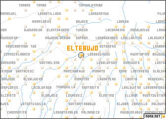map of El Tebujo