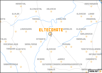 map of El Tecomate