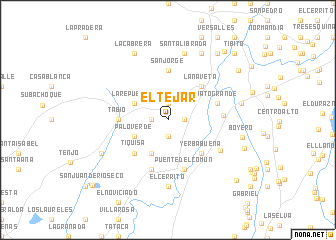 map of El Tejar