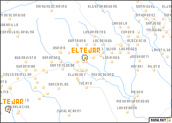 map of El Tejar