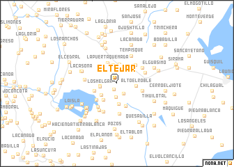 map of El Tejar