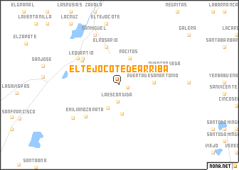 map of El Tejocote de Arriba