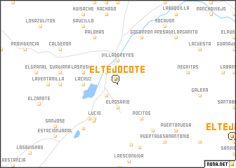 map of El Tejocote