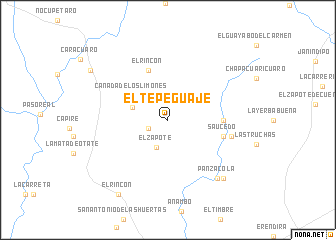 map of El Tepeguaje