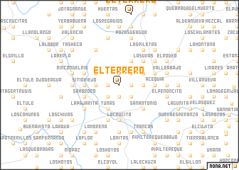 map of El Terrero