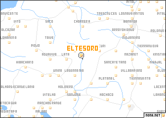 map of El Tesoro