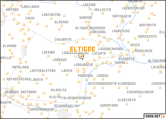 map of El Tigre