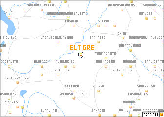 map of El Tigre