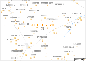 map of El Tintorero