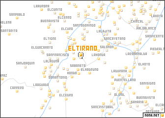map of El Tirano