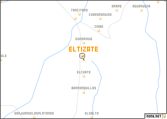 map of El Tizate