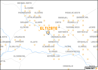 map of El Tizate