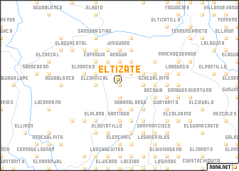 map of El Tizate