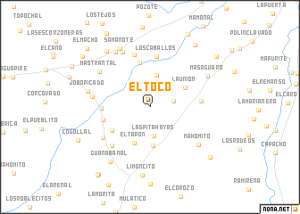 map of El Toco