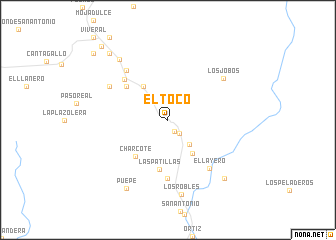 map of El Toco