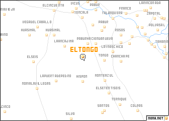 map of El Tongo