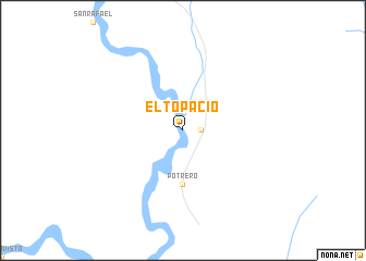 map of El Topacio