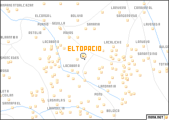 map of El Topacio