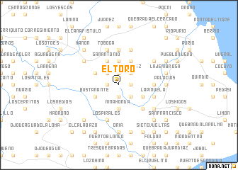 map of El Toro