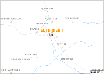 map of El Torreón