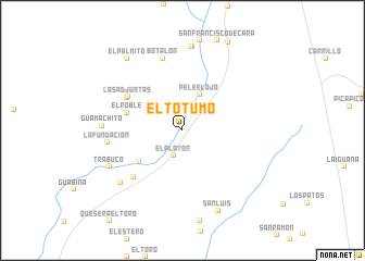 map of El Totumo