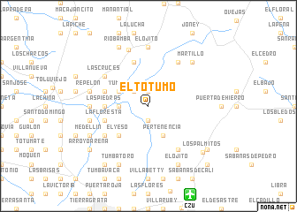 map of El Totumo