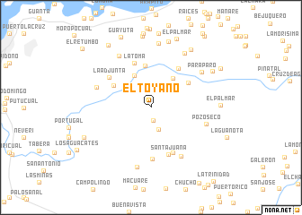 map of El Toyano