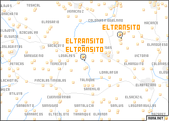 map of El Tránsito