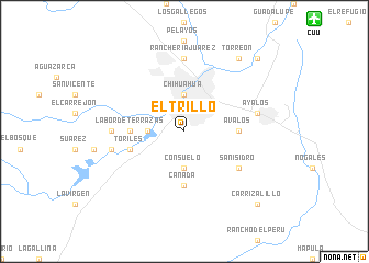 map of El Trillo