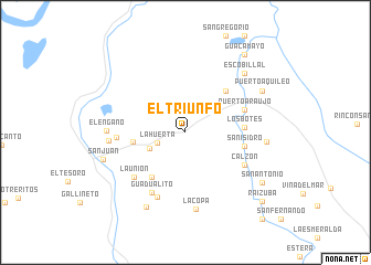 map of El Triunfo