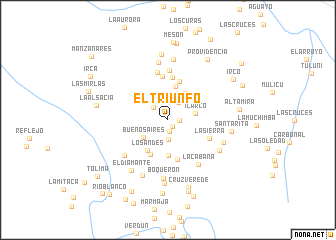 map of El Triunfo