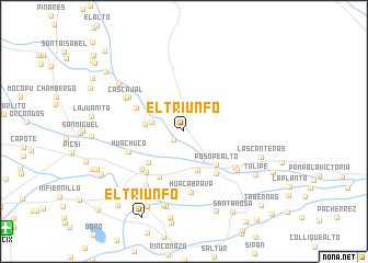 map of El Triunfo