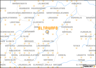 map of El Triunfo