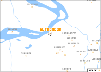 map of El Troncón