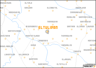 map of El Tulipán